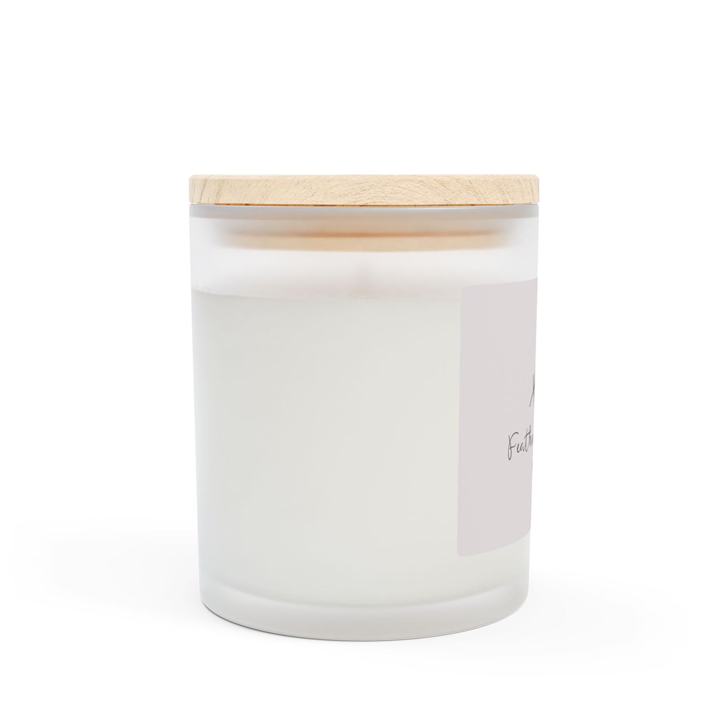 Feather Me Crazy 11oz Frosted Glass Candle - Elegant Home Decor for Relaxation & Gifts