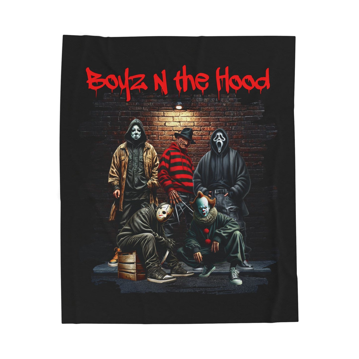 Boyz N the Hood Velveteen Plush Blanket, Cozy Home Decor, Movie-Themed Gift, Halloween Decor, Soft Throw Blanket