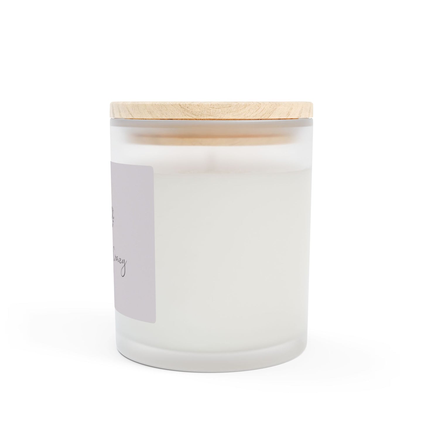 Feather Me Crazy 11oz Frosted Glass Candle - Elegant Home Decor for Relaxation & Gifts
