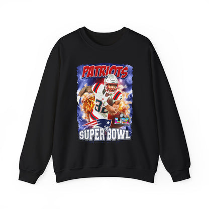 Patriots Super Bowl Crewneck Sweatshirt — Football Fan Pullover