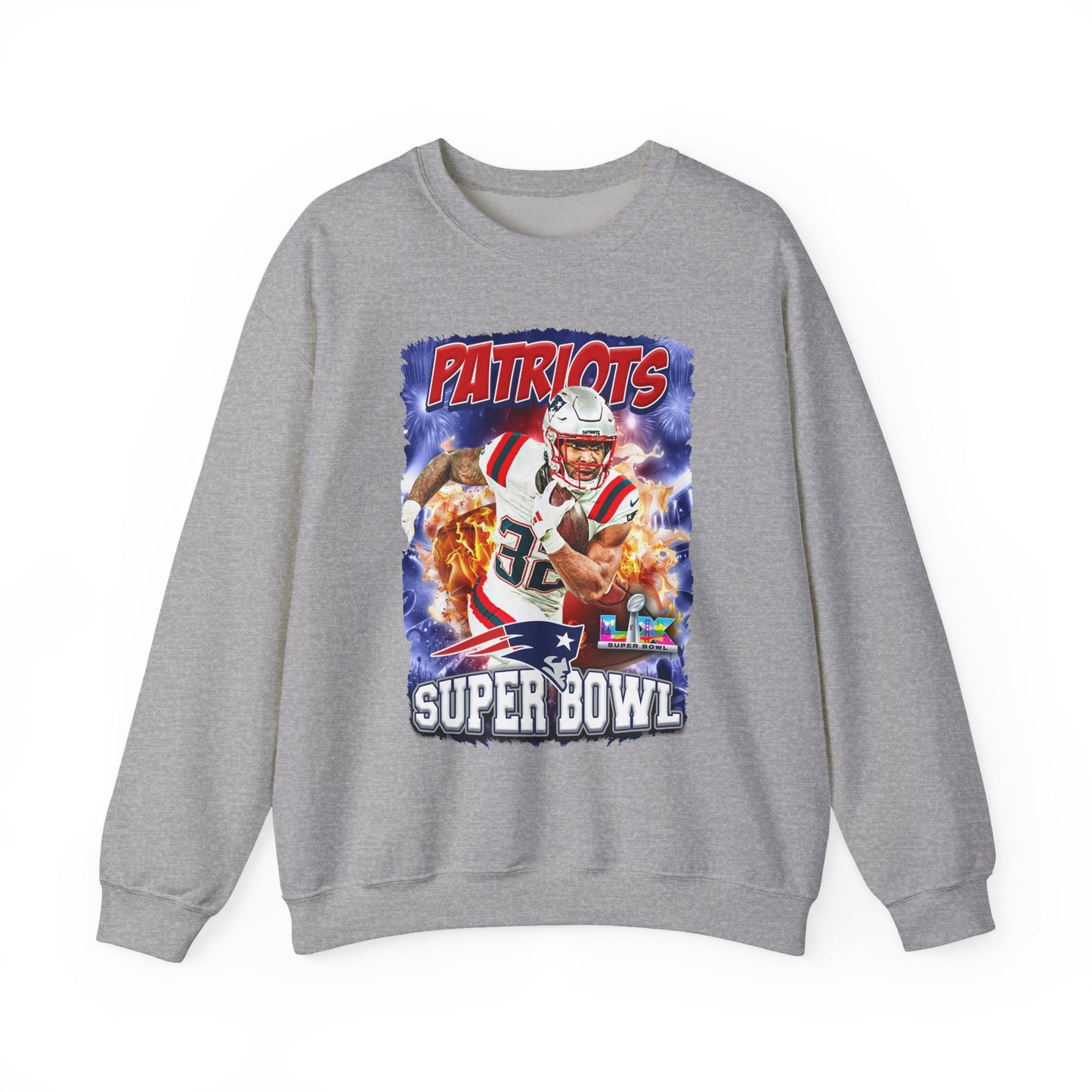 Patriots Super Bowl Crewneck Sweatshirt — Football Fan Pullover