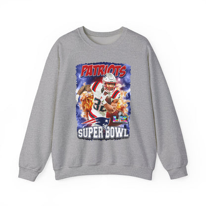 Patriots Super Bowl Crewneck Sweatshirt — Football Fan Pullover