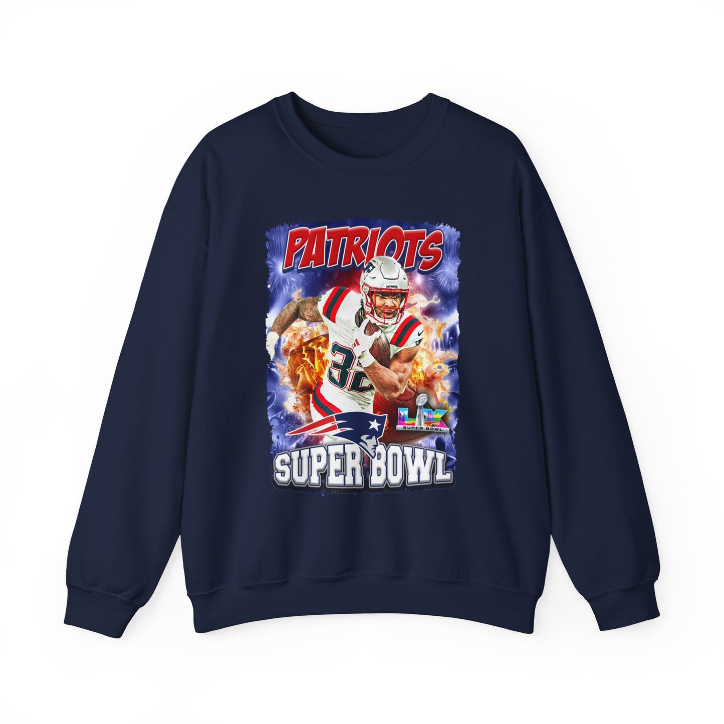 Patriots Super Bowl Crewneck Sweatshirt — Football Fan Pullover