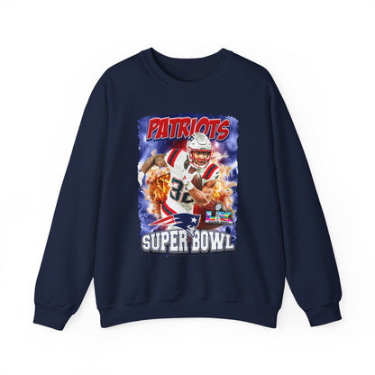 Patriots Super Bowl Crewneck Sweatshirt — Football Fan Pullover