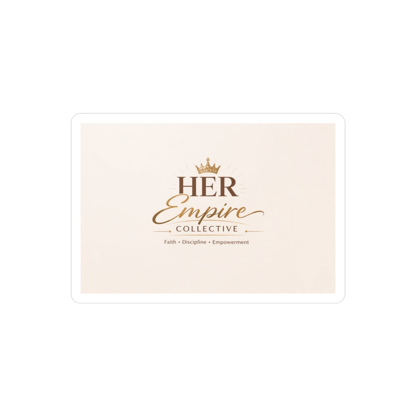 Vinyl Decal — "Her Empire Collective" Logo Sticker