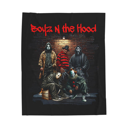 Boyz N the Hood Velveteen Plush Blanket, Cozy Home Decor, Movie-Themed Gift, Halloween Decor, Soft Throw Blanket