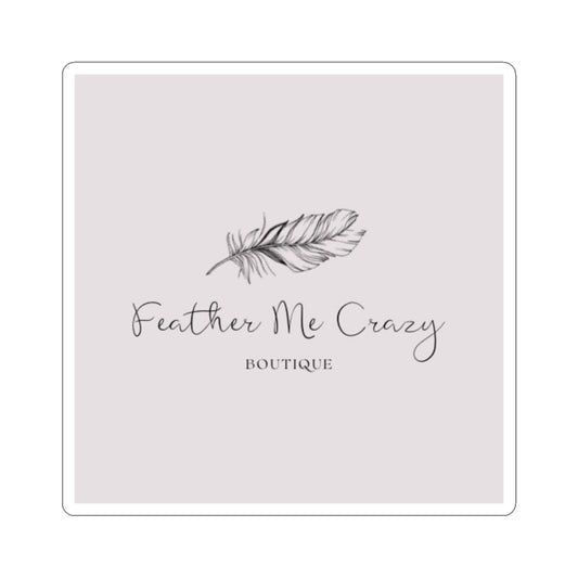 Feather Me Crazy Kiss-Cut Stickers - Stylish Boutique Décor for Laptops & Planners
