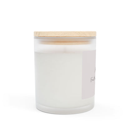 Feather Me Crazy 11oz Frosted Glass Candle - Elegant Home Decor for Relaxation & Gifts
