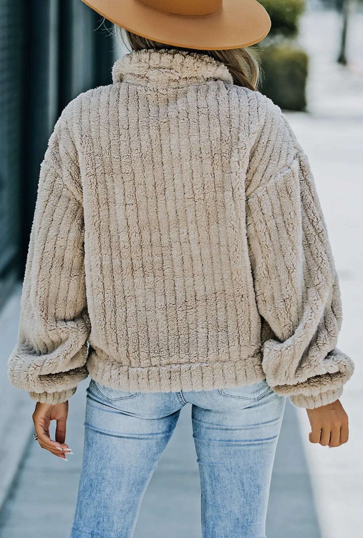Plush Fleece Button Up Jacket
